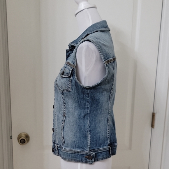 RARE Vintage MaxAzria Size XXS Denim Sleeveless Vest, Gently Used Condition - Picture 2 of 11